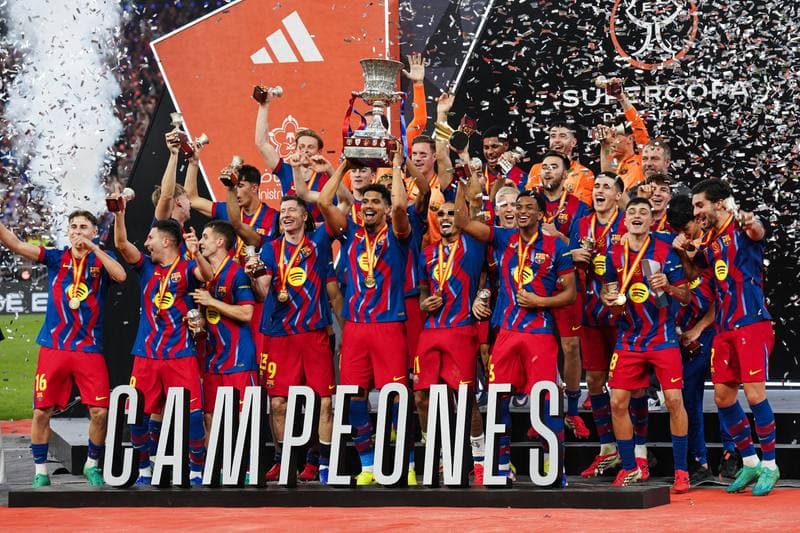 Football. Spanish Super Cup. Barcelona - Real Madrid. 12.01.2026
