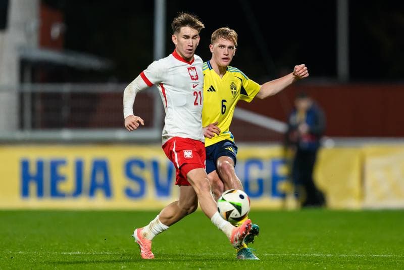 Football. UEFA Under-21 Qualifier. Sweden - Poland. 14.10.2025