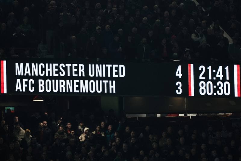 Football. Premier League. Manchester United - Bournemouth. 15.12.2025