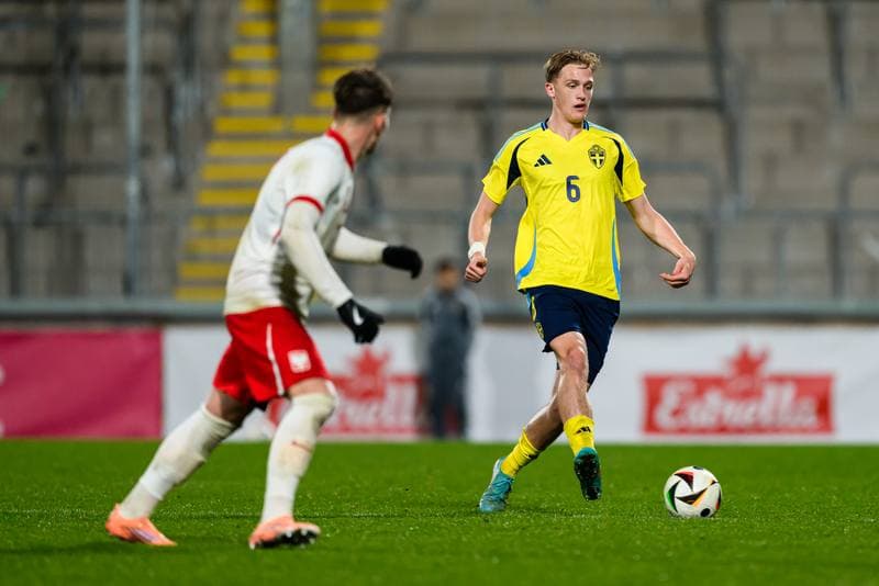 Football. UEFA Under-21 Qualifier. Sweden - Poland. 14.10.2025
