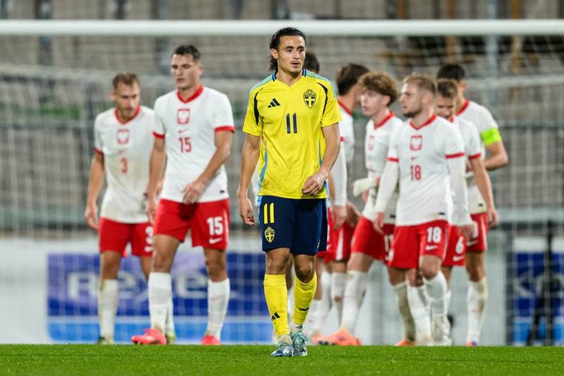 Football. UEFA Under-21 Qualifier. Sweden - Poland. 14.10.2025