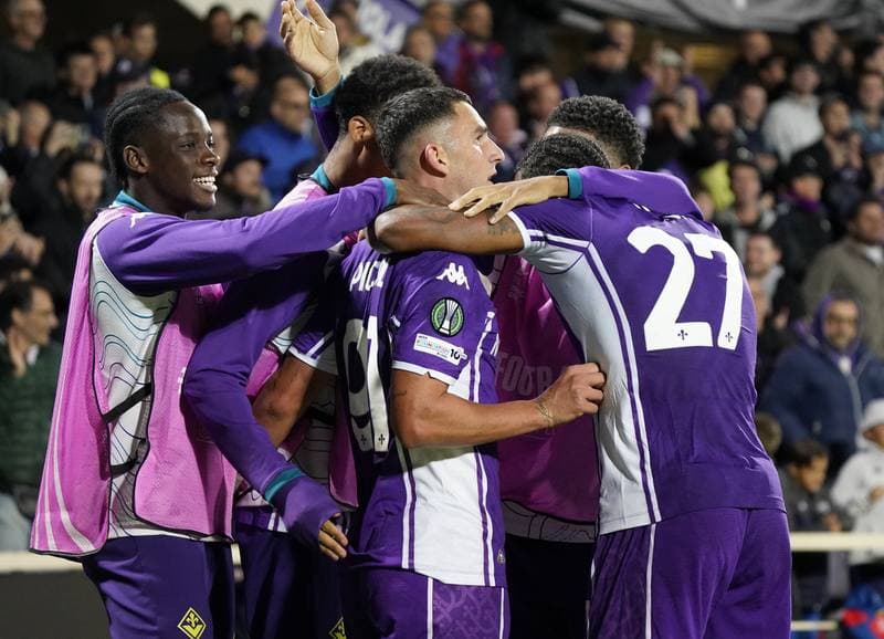 Football. UEFA Europa Conference League. Fiorentina - Sigma. 02.10.2025