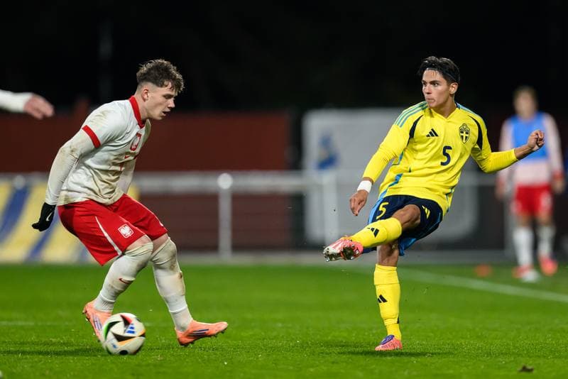 Football. UEFA Under-21 Qualifier. Sweden - Poland. 14.10.2025