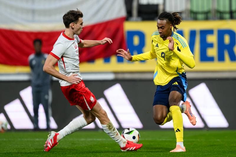 Football. UEFA Under-21 Qualifier. Sweden - Poland. 14.10.2025
