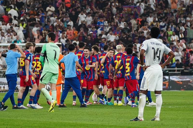 Football. Spanish Super Cup. Barcelona - Real Madrid. 12.01.2026