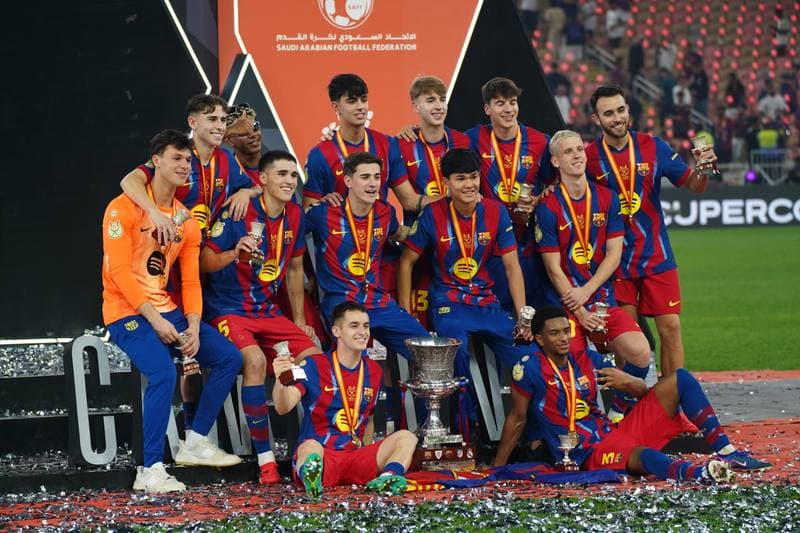 Football. Spanish Super Cup. Barcelona - Real Madrid. 12.01.2026