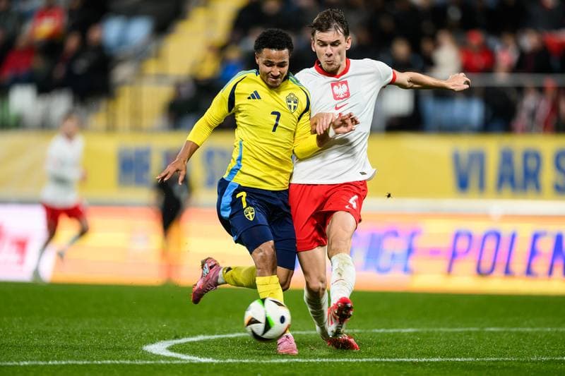 Football. UEFA Under-21 Qualifier. Sweden - Poland. 14.10.2025