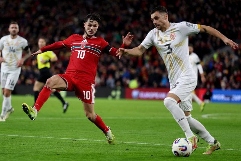 Football. 2026 FIFA World Cup Qualifiers. Wales - North Macedonia. 18.11.2025