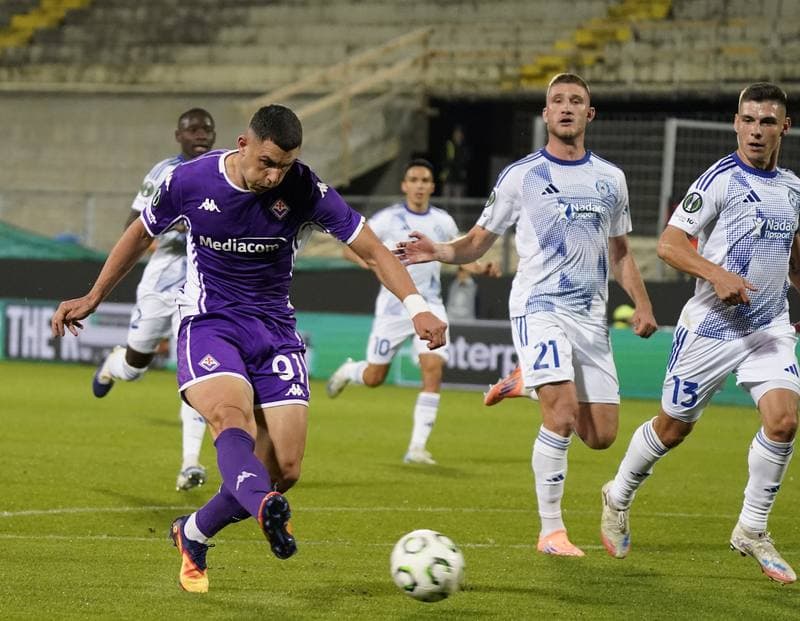 Football. UEFA Europa Conference League. Fiorentina - Sigma. 02.10.2025