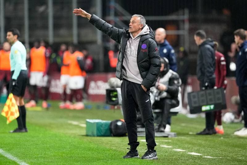 Football. Ligue 1. FC Metz - Paris Saint-Germain. 13.12.2025
