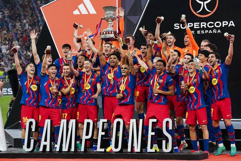 Football. Spanish Super Cup. Barcelona - Real Madrid. 12.01.2026