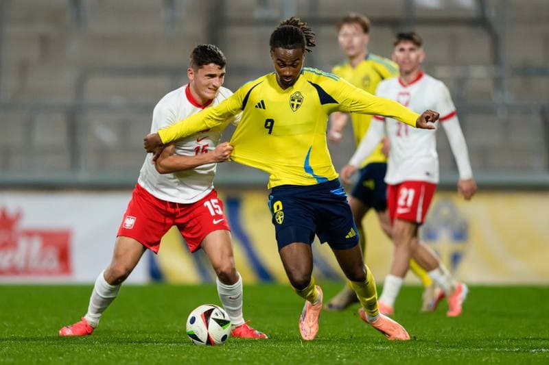 Football. UEFA Under-21 Qualifier. Sweden - Poland. 14.10.2025