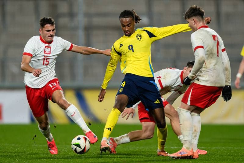 Football. UEFA Under-21 Qualifier. Sweden - Poland. 14.10.2025