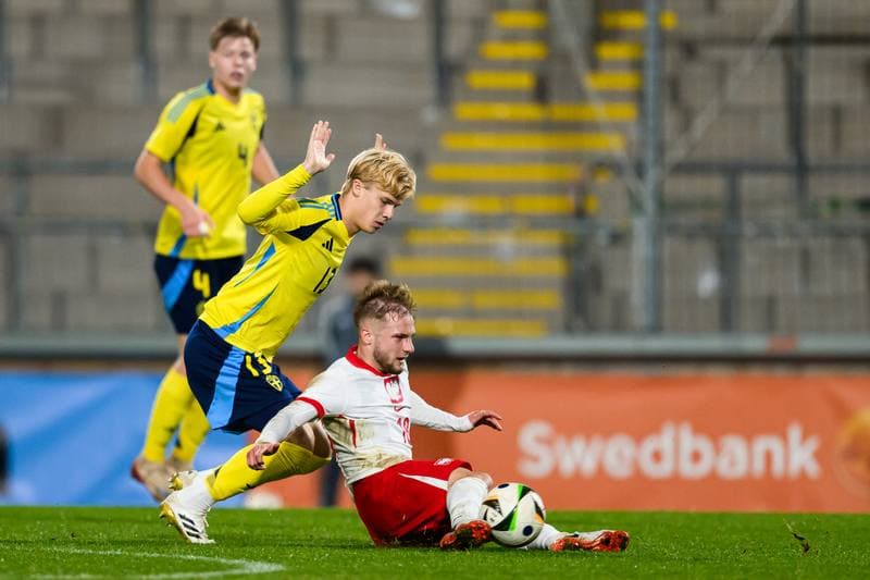 Football. UEFA Under-21 Qualifier. Sweden - Poland. 14.10.2025