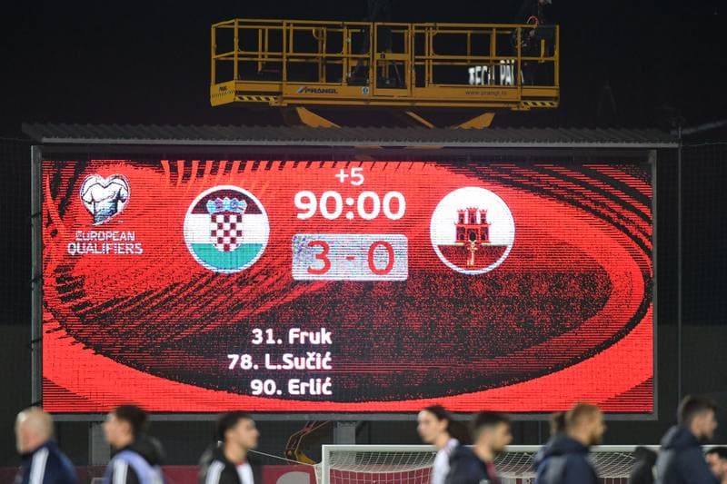 Football. FIFA World Cup Qualifiers. Croatia - Gibraltar. 12.10.2025
