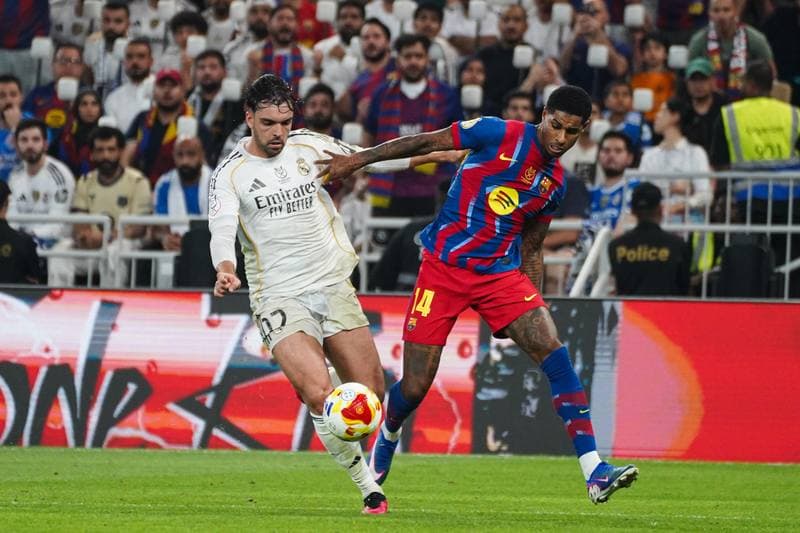 Football. Spanish Super Cup. Barcelona - Real Madrid. 11.01.2026