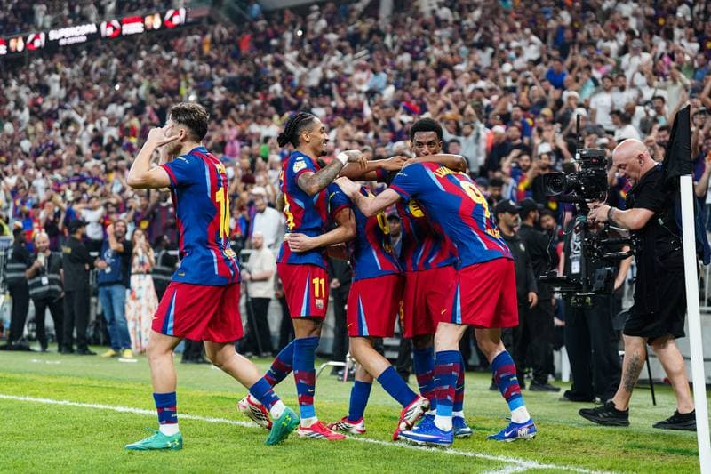 Football. Spanish Super Cup. Barcelona - Real Madrid. 12.01.2026