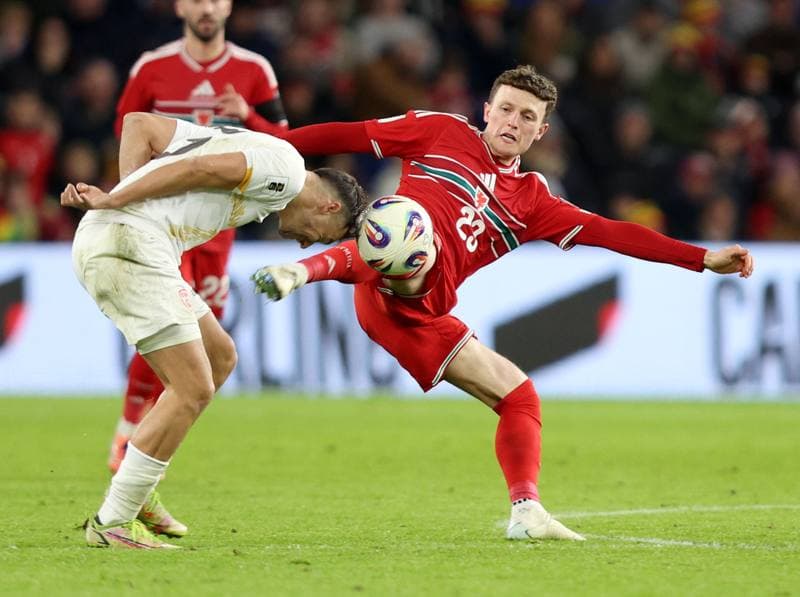 Football. 2026 FIFA World Cup Qualifiers. Wales - North Macedonia. 18.11.2025