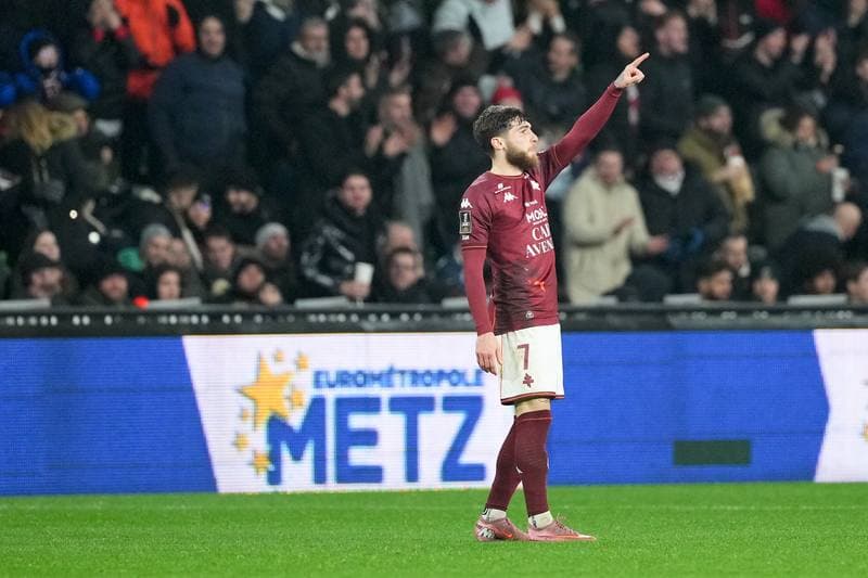 Football. Ligue 1. FC Metz - Paris Saint-Germain. 13.12.2025
