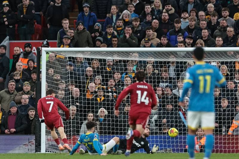 Football. Premier League. Liverpool - Wolverhampton Wanderers. 27.12.2025