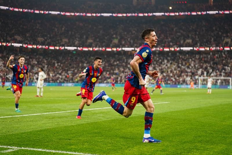 Football. Spanish Super Cup. Barcelona - Real Madrid. 11.01.2026