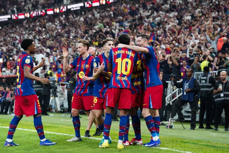 Football. Spanish Super Cup. Barcelona - Real Madrid. 12.01.2026