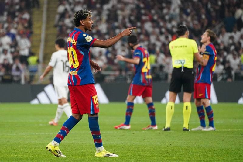 Football. Spanish Super Cup. Barcelona - Real Madrid. 11.01.2026