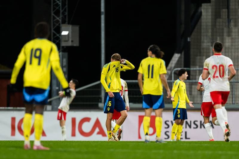Football. UEFA Under-21 Qualifier. Sweden - Poland. 14.10.2025