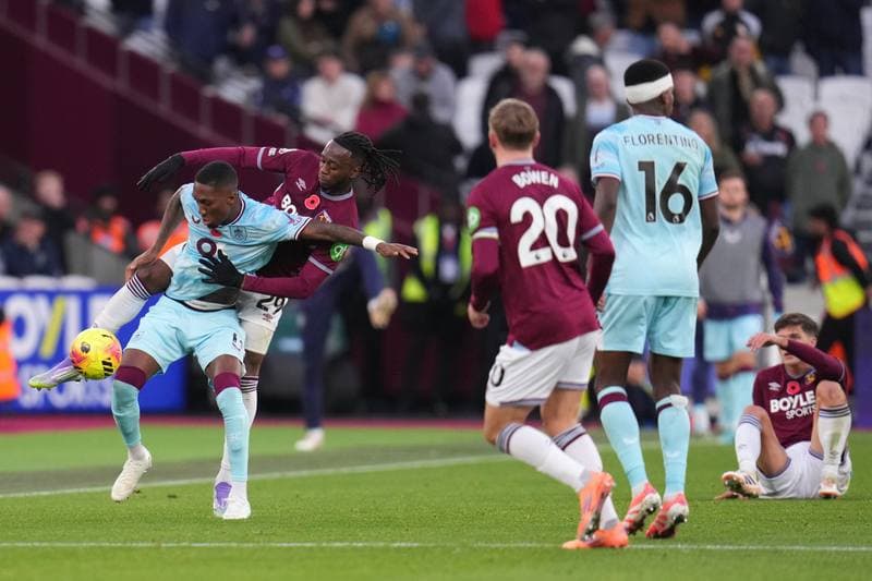 Football. Premier League. West Ham United - Burnley. 08.11.2025