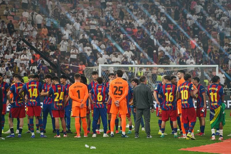 Football. Spanish Super Cup. Barcelona - Real Madrid. 12.01.2026