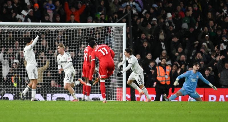 Football. Emirates FA Cup. Fulham - Middlesbrough. 10.01.2026