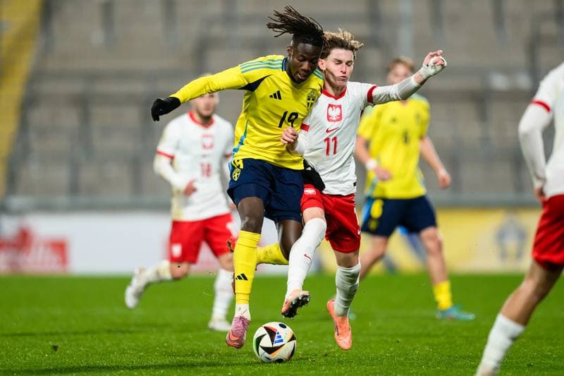 Football. UEFA Under-21 Qualifier. Sweden - Poland. 14.10.2025