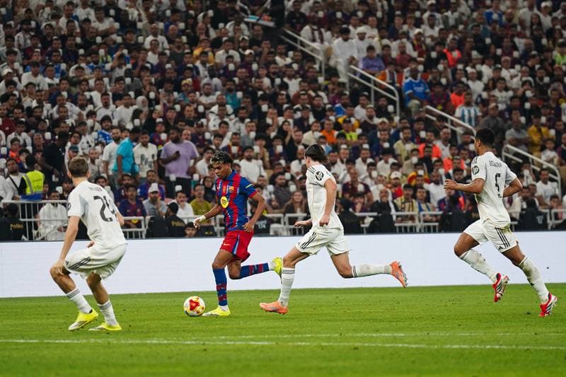 Football. Spanish Super Cup. Barcelona - Real Madrid. 11.01.2026