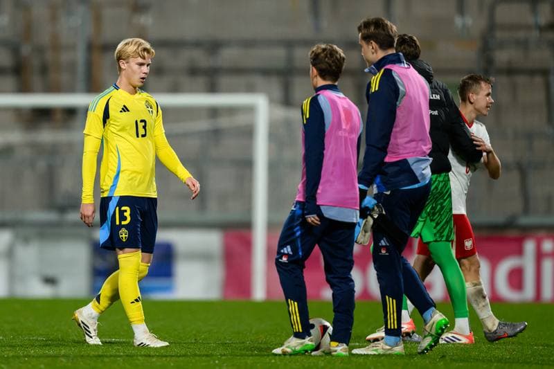 Football. UEFA Under-21 Qualifier. Sweden - Poland. 14.10.2025