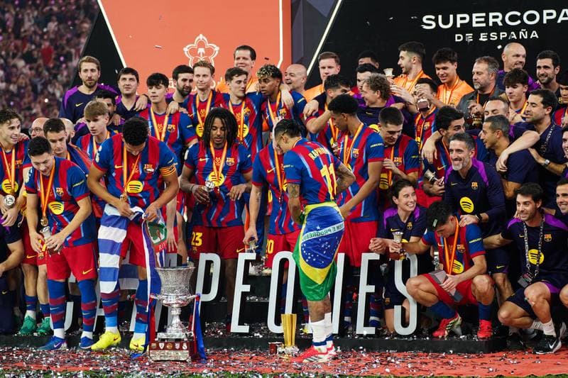 Football. Spanish Super Cup. Barcelona - Real Madrid. 12.01.2026