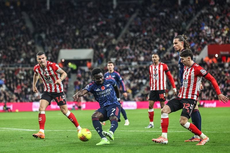 Football. Premier League. Sunderland - Arsenal. 08.11.2025