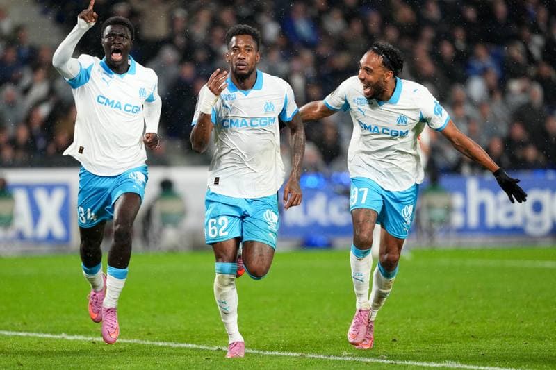 Football. Ligue 1. RC Strasbourg Alsace - Olympique de Marseille. 26.09.2025