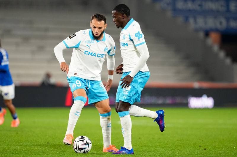 Football. Ligue 1. RC Strasbourg Alsace - Olympique de Marseille. 26.09.2025