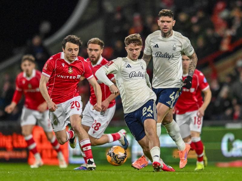 Football. Emirates FA Cup. Wrexham - Nottingham Forest. 09.01.2026