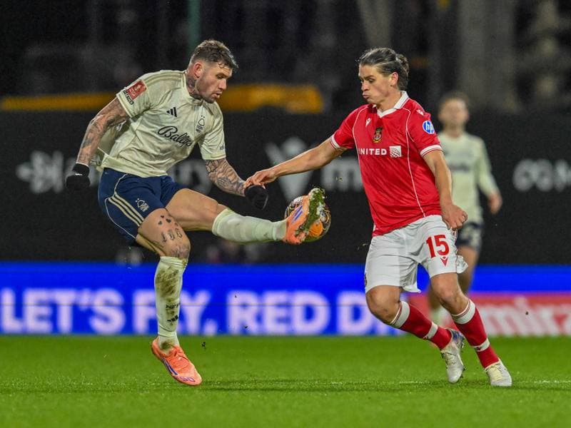 Football. Emirates FA Cup. Wrexham - Nottingham Forest. 09.01.2026