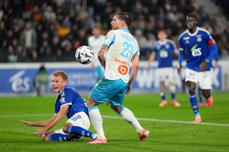 Football. Ligue 1. RC Strasbourg Alsace - Olympique de Marseille. 26.09.2025