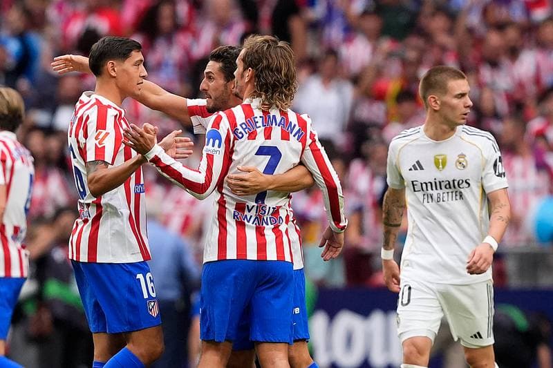 Football. La Liga. Atletico Madrid - Real Madrid. 27.09.2025