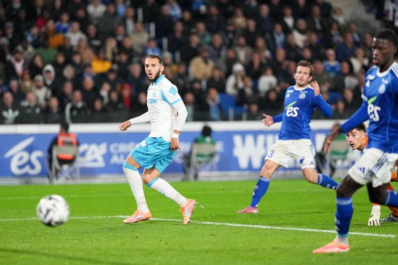 Football. Ligue 1. RC Strasbourg Alsace - Olympique de Marseille. 26.09.2025