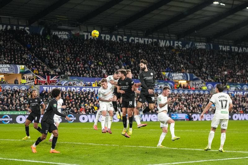 Football. Carabao Cup. Swansea City - Manchester City. 29.10.2025