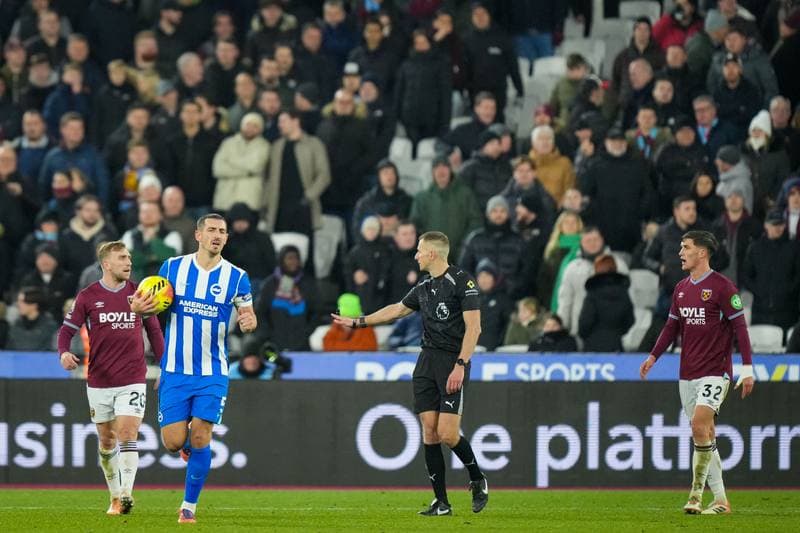 Football. Premier League. West Ham United - Brighton & Hove Albion. 30.12.2025