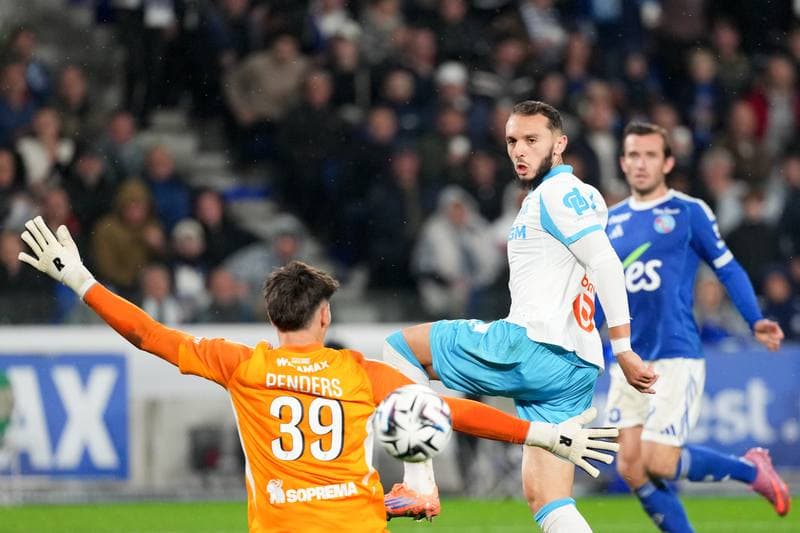 Football. Ligue 1. RC Strasbourg Alsace - Olympique de Marseille. 26.09.2025