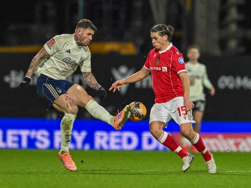 Football. Emirates FA Cup. Wrexham - Nottingham Forest. 09.01.2026
