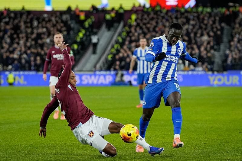 Football. Premier League. West Ham United - Brighton & Hove Albion. 30.12.2025