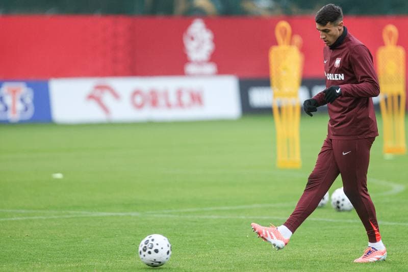 Football. Poland national team. Training. 07.10.2025