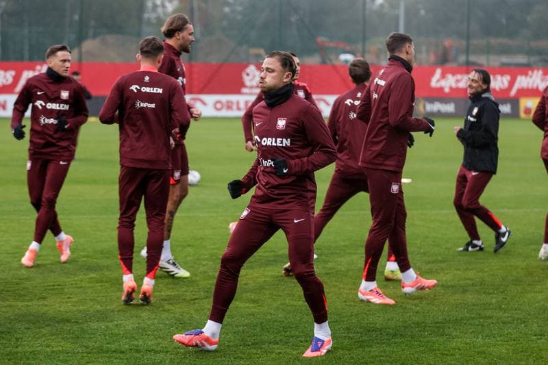 Football. Poland national team. Training. 07.10.2025